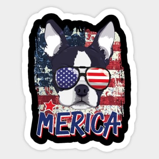 American Flag Chow Chow 4Th Of July Usa Sticker